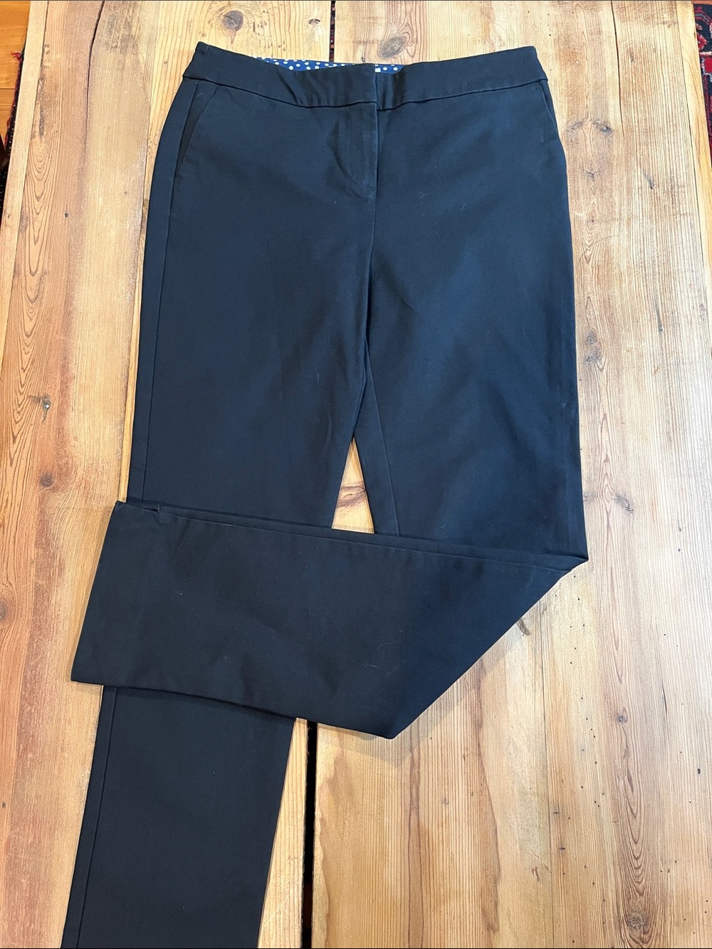 BODEN 6 Black Richmond Pants Tailored Fit 7/8 Ankle Trousers